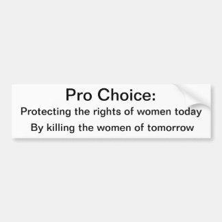 Adesivo Para Carro Anti-Aborto Bumpersticker