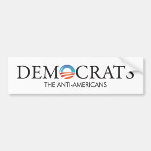 Adesivo Para Carro Anti-Americanos de Democratas