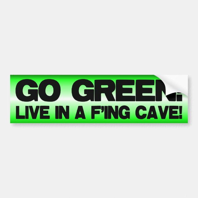Adesivo Para Carro Anti aquecimento global - vai o verde! (Frente)