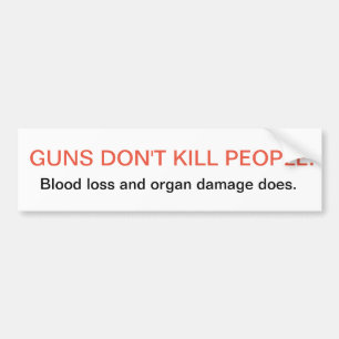 Adesivo Para Carro Anti-Arma Bumpersticker