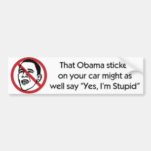 Adesivo Para Carro Anti autocolante no vidro traseiro de Obama