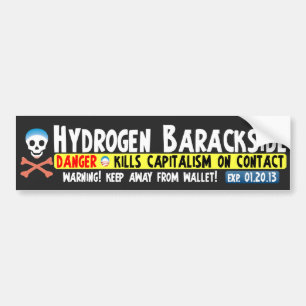 Adesivo Para Carro Anti Barack Obama - hidrogênio Barackside