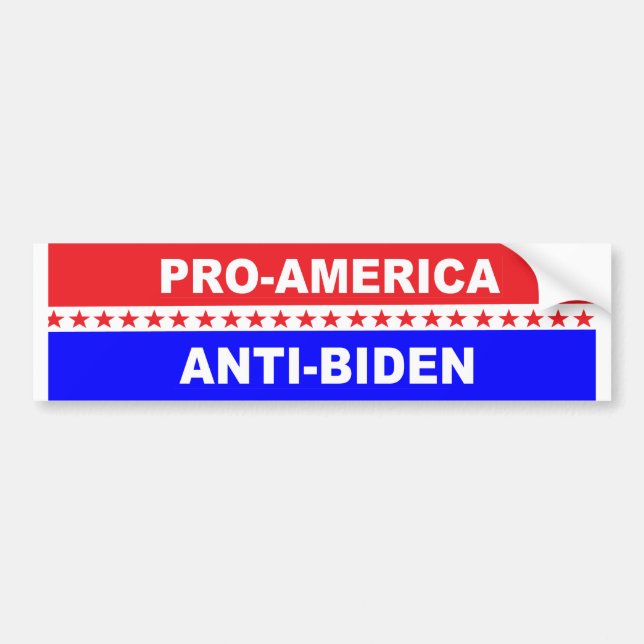 Adesivo Para Carro Anti-Biden Pro-América (Frente)