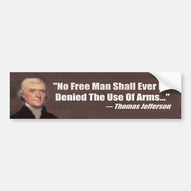 Adesivo Para Carro Anti controlo de armas - direitos da arma (Frente)