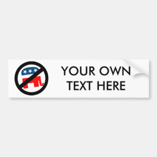 ADESIVO PARA CARRO ANTI-ELEPHANT/ANTI REPUBLICANO