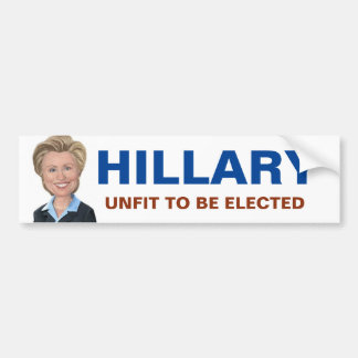 Adesivo Para Carro Anti Hillary Clinton