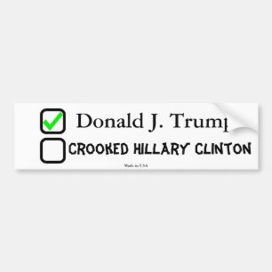 Adesivo Para Carro Anti Hillary Clinton autocolante no vidro traseiro