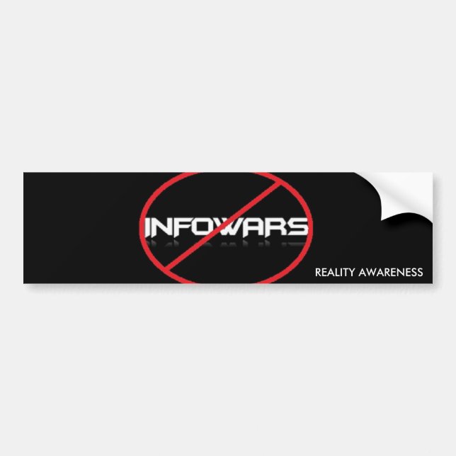 Adesivo Para Carro Anti-Infowars autocolante no vidro traseiro (Frente)