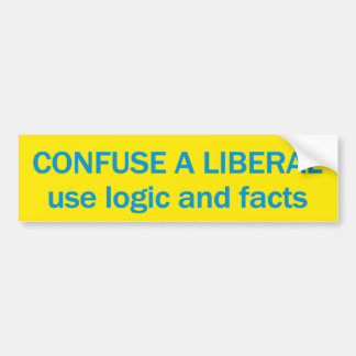 Adesivo Para Carro Anti-Liberal Bumpersticker