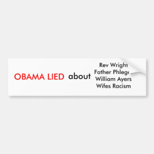 Adesivo Para Carro Anti Obama