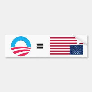 Adesivo Para Carro Anti-Obama afligiu a bandeira