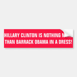 ADESIVO PARA CARRO ANTI OBAMA ANTI HILLARY