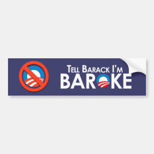 Adesivo Para Carro Anti-Obama - Baroke Bumpersticker