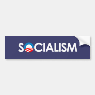 Adesivo Para Carro Anti-Obama - branco do socialismo