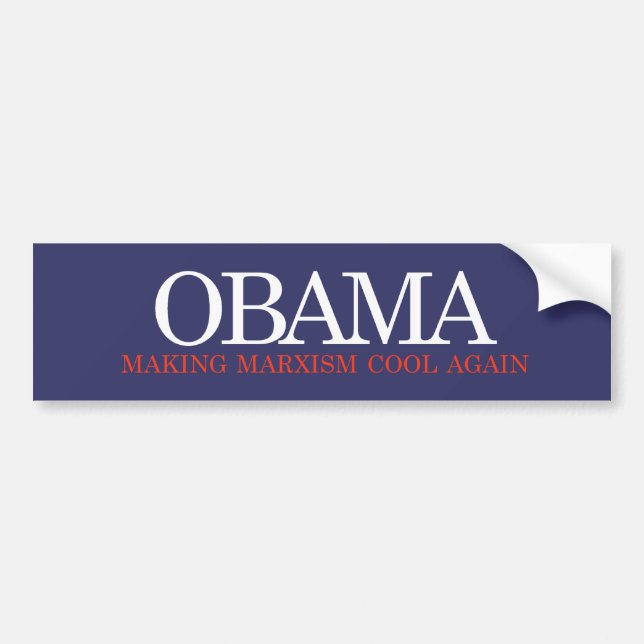 Adesivo Para Carro Anti-Obama Bumpersticker - aga legal do marxismo (Frente)