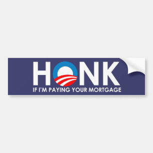 Adesivo Para Carro Anti-Obama Bumpersticker - Honk se pagar Im seu