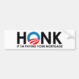 Adesivo Para Carro Anti-Obama Bumpersticker - Honk se pagar Im seu