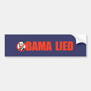 Adesivo Para Carro Anti-Obama Bumpersticker - Obama encontrou-se