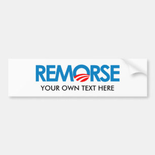 Adesivo Para Carro Anti-Obama Bumpersticker - remorso
