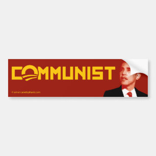 Adesivo Para Carro Anti-Obama: Comunista de Barack Obama