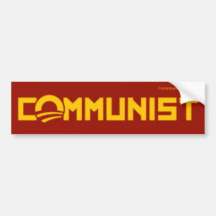 Adesivo Para Carro Anti-Obama: Comunista de Barack Obama
