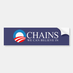 Adesivo Para Carro Anti-Obama - correntes que nós podemos acreditar