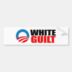 Adesivo Para Carro Anti-Obama - CULPA BRANCA
