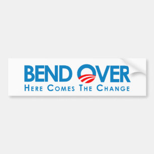 Adesivo Para Carro Anti-Obama - curvatura sobre para a mudança
