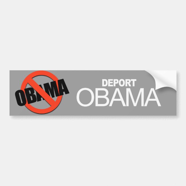 Adesivo Para Carro Anti-Obama - Deport Obama (Frente)