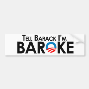 Adesivo Para Carro Anti-Obama - diga Barack Im Baroke