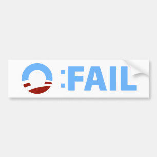 Adesivo Para Carro Anti-Obama: Falha de Barack Obama