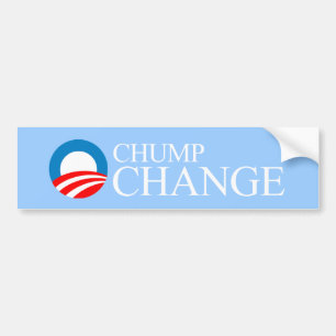 Adesivo Para Carro Anti-Obama - mudança do Chump