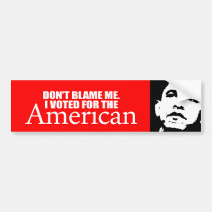 Adesivo Para Carro Anti-Obama - não me responsabilize que eu votei