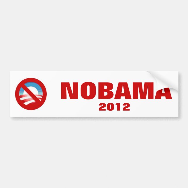 Adesivo Para Carro Anti Obama - NOBAMA (Frente)