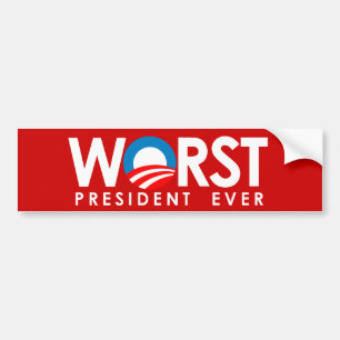 Adesivo Para Carro Anti-Obama - o branco o mais mau do presidente