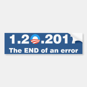 Adesivo Para Carro Anti Obama o fim de um erro