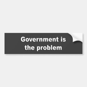 Adesivo Para Carro Anti-Obama - o governo é o problema