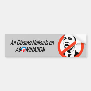 Adesivo Para Carro Anti-Obama - Obamanation 2