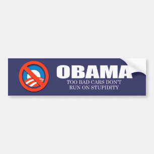Adesivo Para Carro ANTI-OBAMA- os carros demasiado maus não funciona