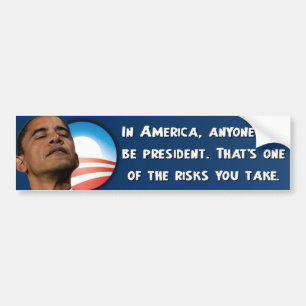 Adesivo Para Carro Anti Obama - os riscos que você toma