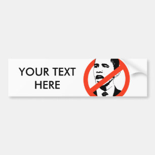 ADESIVO PARA CARRO ANTI-OBAMA PERSONALIZADO BUMPERSTICKER