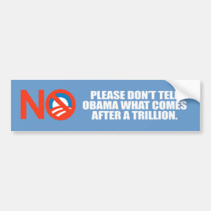 Adesivo Para Carro Anti-Obama - por favor não diga a Obama o que vem