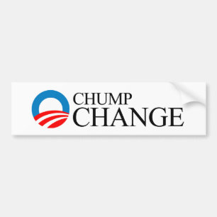Adesivo Para Carro Anti-Obama - preto da mudança do Chump