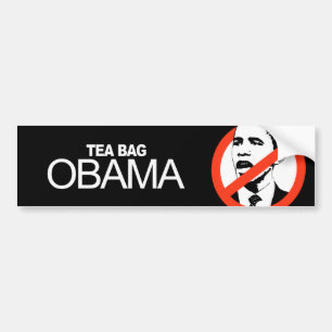 Adesivo Para Carro Anti-Obama - saquinho de chá Obama