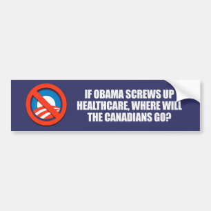 Adesivo Para Carro Anti-Obama - se Obama parafusa acima pára-choque