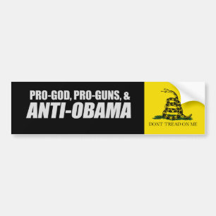 Adesivo Para Carro Anti-Obama - t-shirt de PRO-GOD PRO-GUNS