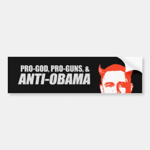 Adesivo Para Carro Anti-Obama - t-shirt de PRO-GOD PRO-GUNS