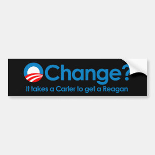 Adesivo Para Carro Anti-Obama - toma um Carter para obter um Reagan