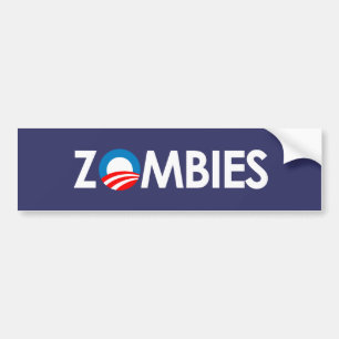 Adesivo Para Carro Anti-Obama - zombis brancos