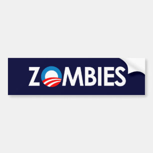 Adesivo Para Carro Anti-Obama - zombis brancos